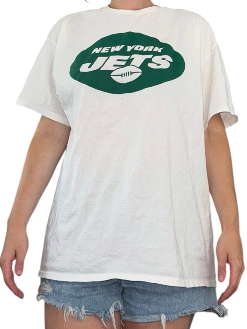 New York Jets Shirt - Season World Inground Pools Logo On Back